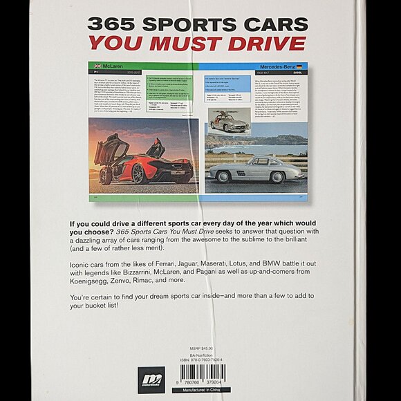 Sports Cars Hardbound Book ©2022 320-Page Full Color EUC* - Picture 2 of 4